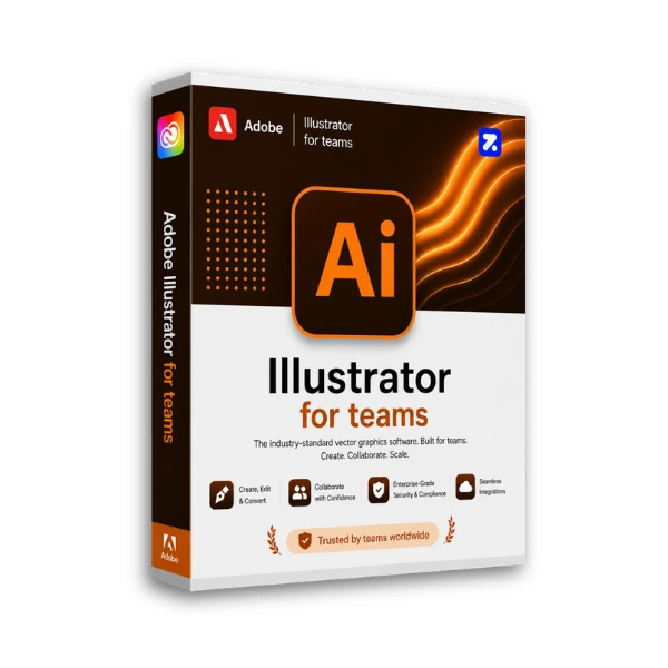 Adobe Illustrator for teams License Subscription, Teams, Vector Graphics, Cloud License, Design Teams
