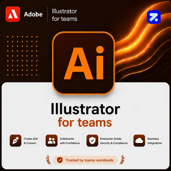 Adobe Illustrator for teams License Subscription, Teams, Vector Graphics, Cloud License, Design Teams - Image 2
