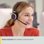Jabra Evolve 40 MS Stereo Wired Headset USB-A NC Microphone, USB-A, MS Stereo, NC Mic, Business Calls - Image 2