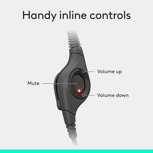 Logitech H390 USB Headset Stereo Noise Cancelling Mic - Image 4