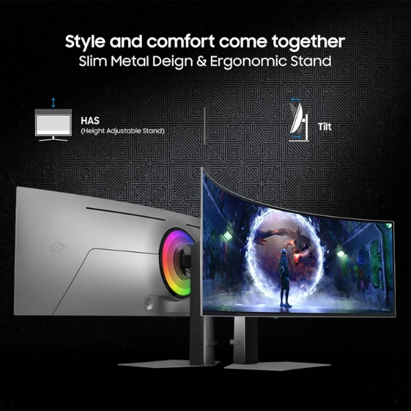 Samsung Odyssey OLED G9 49 Curved OLED Gaming Monitor - Image 3