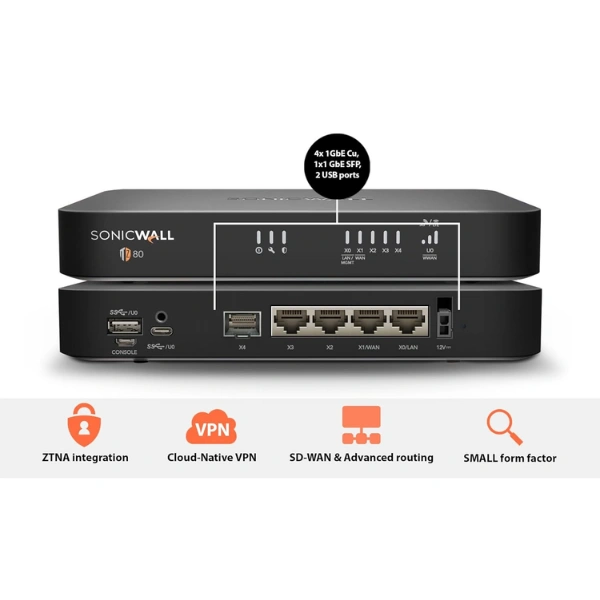 SonicWall TZ80 Entry-Level Firewall - Image 2
